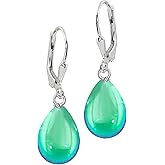 Drop Earrings (Green, Polished)