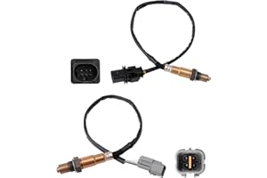 HQPASFY Oxygen O2 Sensor Upstream Downstream 2Pcs Compatible with 2012-2014 Hyundai Accent Veloster KIA Rio 2012-2015 KIA Soul L4 1.6L Replace# 234-5055, 234-4568