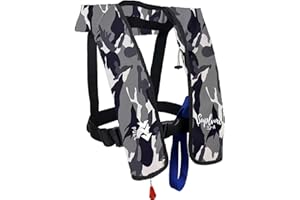 Suplvmc Adult Inflatable Life Jacket/Kayak Buoyancy Vest | Fishing Sailboat PFD Thin Weight Suitable for up to 330 pounds, ca