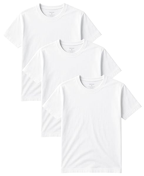 CLASSIC MEN’S SHORT SLEEVE COTTON UNDERSHIRTS | CREW...