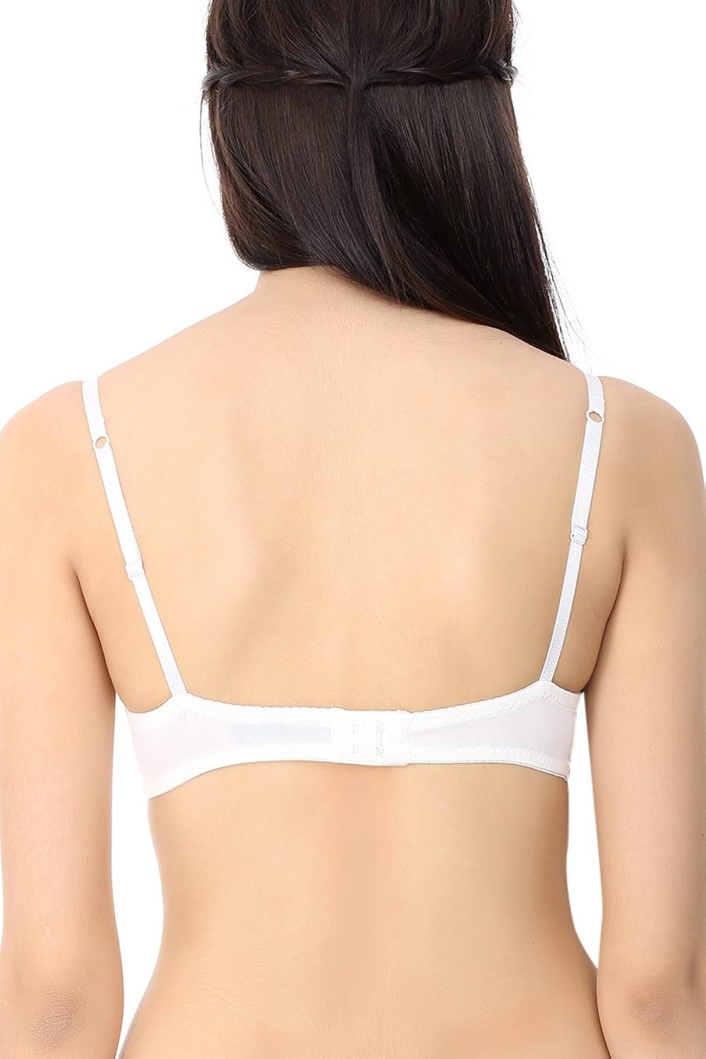 zivame beautiful neckline no show padded bra- ivory