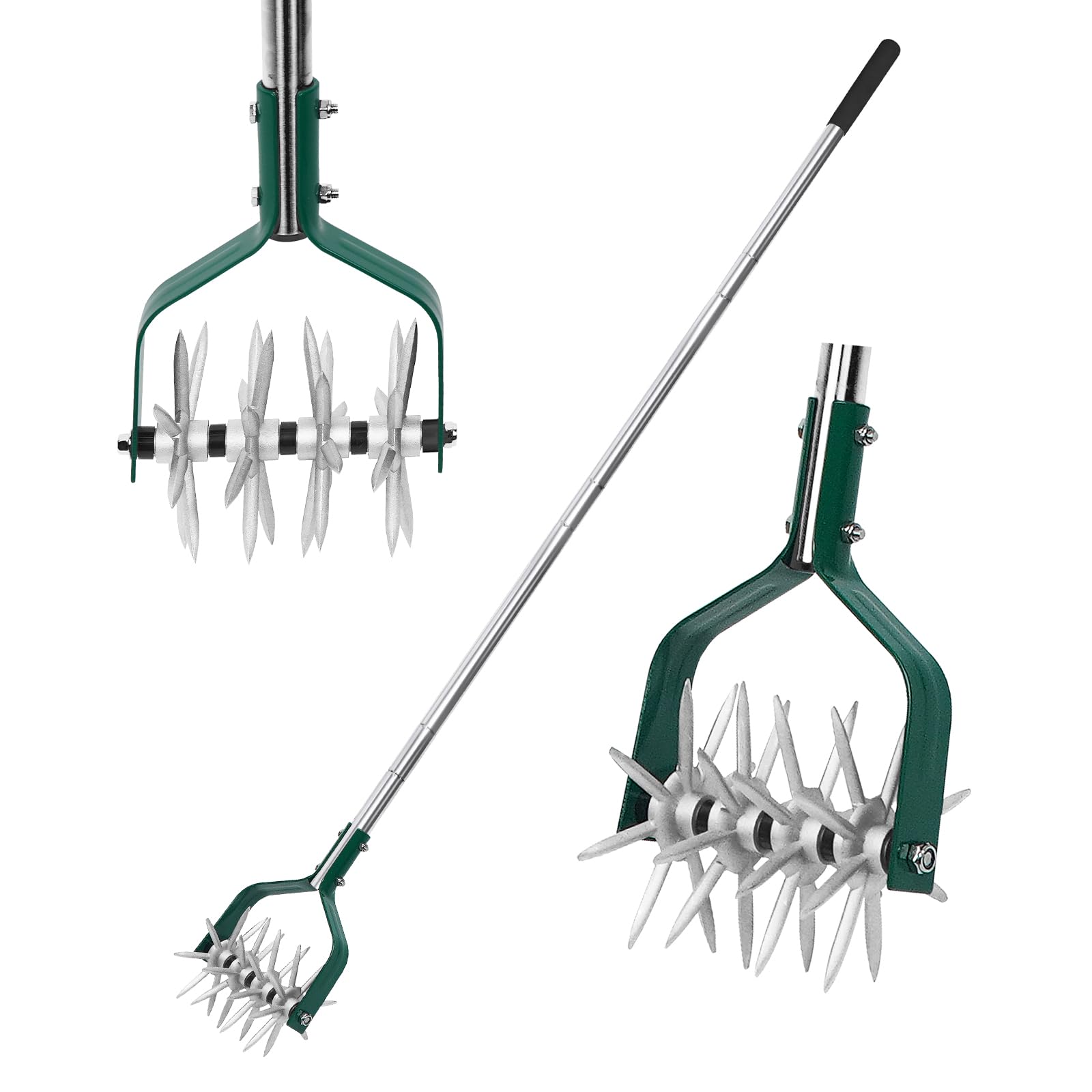 thumbnail image 2 of Adjustable Garden Rake & Soil Cultivator - Lightweight Manual Tiller With Custom Width 2 of 9