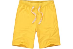 AMY COULEE Men's Casual Classic Shorts Athletic Cotton Sweat Shorts with Drawstring