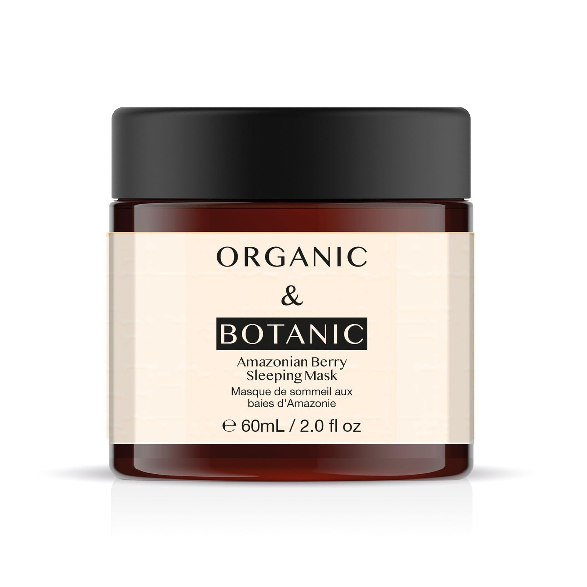 Organic & Botanic Amazonian Berry Overnight Sleeping Mask | Deeply Hydrating, Brightening, & Revitalizing with Vitamin C & Plant Extracts for Skin