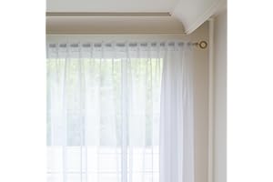 MYSTIC-HOME Sheer Curtains 95 Inches Long 2 Panels White Sheer Drapes for Living Room & Bedroom with Back Tab & Rod Pocket 108 Inch Extra Wide Sheer Curtains 95 Inches Long Soft Light Filtering