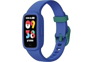 BIGGERFIVE Vigor 3 Kids Fitness Tracker Watch, AMOLED Screen, No App No Phone Needed, 3ATM Waterproof, Heart Rate and Sleep M