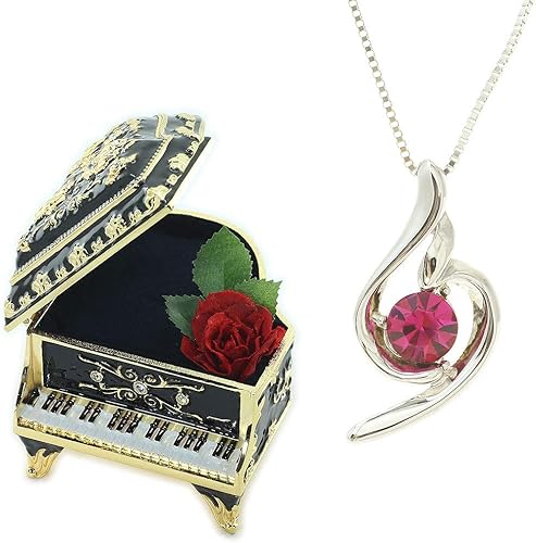 Amazon デバリエ Y441 Pb Fuc 7月誕生日プレゼント 女性 人気 彼女 母 ホワイトデーお返し 贈り物 ネックレス レディース ギフト セット品 オルゴール1組 ネックレス1組 ラッピング付 ネックレス 通販