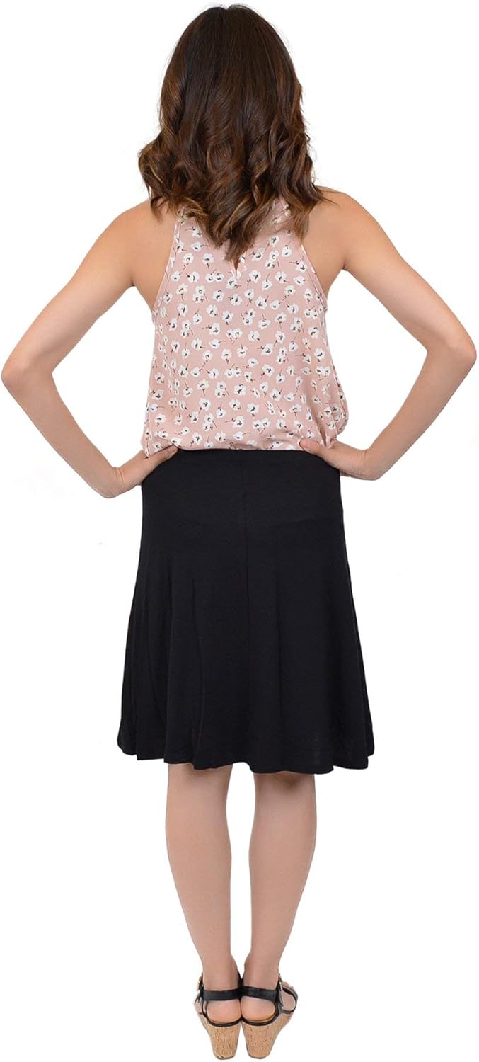 Knee Length A-Line Flowy Skirt | Comfortable Clothes for Women and Girls | S-5XL at  Women’s Clothing store