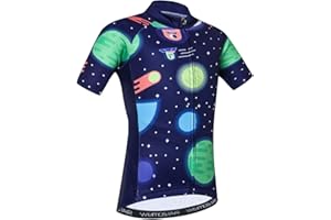JPOJPO Kid Children Boys' Girls' Short Sleeve Cycling Jersey for Youth