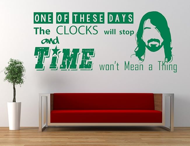 Foo Fighters, Liedtext, Zitat, These Days, Vinyl Wandkunst Aufkleber