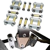 Heavy Duty Trailer Shackle fit for CRE3000 Stock Equaflex 2.25" Shackles | Trailer Shackle Links Kit for Leaf Springs Tandem Axle Truck Trailers Shackle Upgrade Kit UO12-016