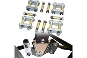 DIMEANI Heavy Duty Trailer Shackle Kit fit for CRE3000 Stock Equaflex 2.25" Shackles, Trailer Shackle Links for Leaf Springs Tandem Axle Truck/Trailers, Shackle Upgrade Kit UO12-016