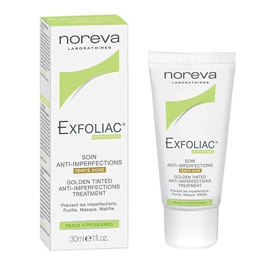 noreva EXFOLIAC getönte Creme dunkler Teint 30ml