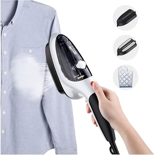 Handheld Steamer,Portable Clothes Iron,Travel Garment Steamer Small Clothing Wrinkle Remover for home College, Mini Lightweight Powerful Steamer with Steamfast Auto Shut Off for All Fabrics (black)