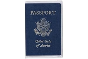 Qaoquda Plastic Passport Cover Passport Protector (Pack of 5) (Transparent Clear)