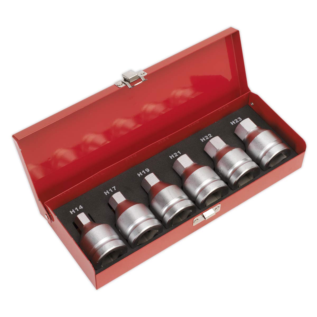 Sealey Ak6217 Hex Socket Bit Set 6Pc 3/4Sq Drive