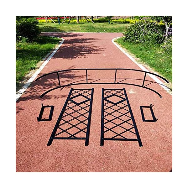 LYBC Garten-Rosenbogen Stahl Torbogen Schwarz Rankhilfe Rankgitter,140cm 180cm 220cm 260cm 300cm 340cm Für… – Bild 6