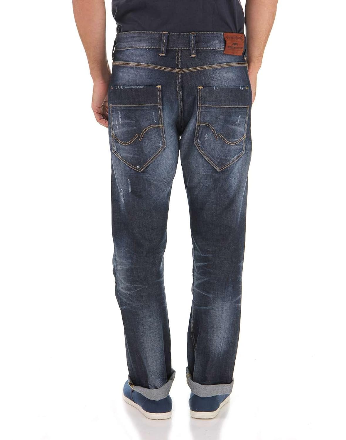 jack & jones men's boxy loose fit jeans