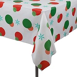 Orange 1 Pack Premium Disposable Plastic Tablecloth