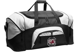 BROAD BAY LARGE South Carolina Gamecocks Duffel Bag University of South Carolina Suitcase or Gym Bag For Men Or Her (Black)