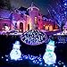 LE Solar Fairy String Lights, 100 LED 55ft/17m, Waterproof, Blue, Light Sensor, Ambiance Lighting, Chritsmas Decor Outdoor, Indoor, Wedding, Party, Patio, Garden, Decoration