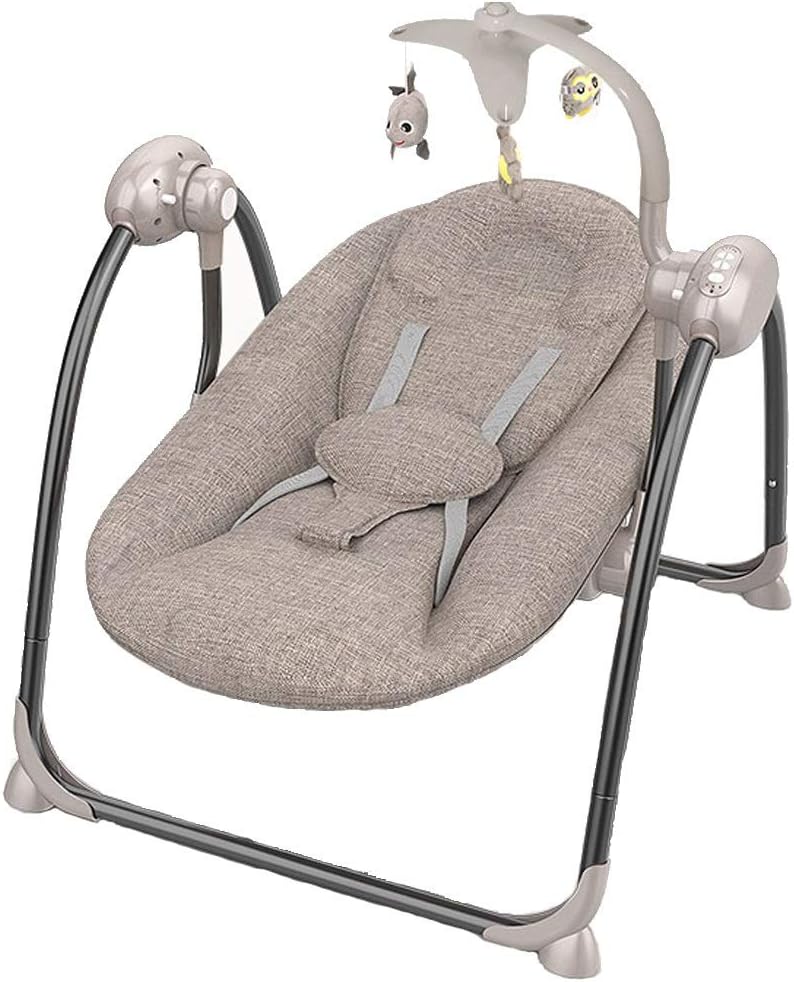 Mecedora para Bebés Bebé Cuna Eléctrica Cuna Bebé Columpio Inteligente