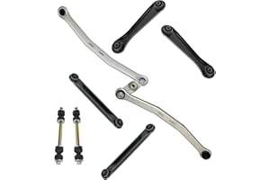 AM AUTOPARTS Rear Suspension Kit Control Arm Sway Bar Stabilizer Link Watts Link Track Bar Compatible with 1998-2011 Ford Crown Victoria Lincoln Town Car Mercury Grand Marquis
