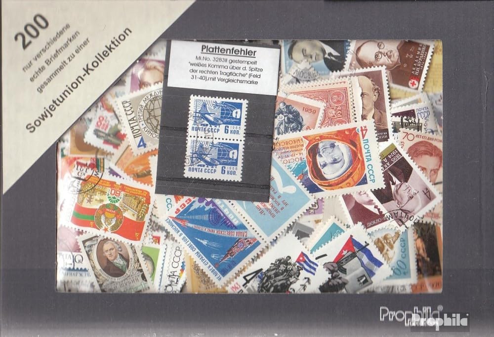 Prophila Collection Soviet Union 200 various stamps (Stamps for collectors)