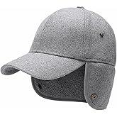 Large XL Trapper Trooper Hunting Warm Ear Wool Felt Baseball Cap Women Winter Ski Fleece Earflap Big Head Men Bomber Hats