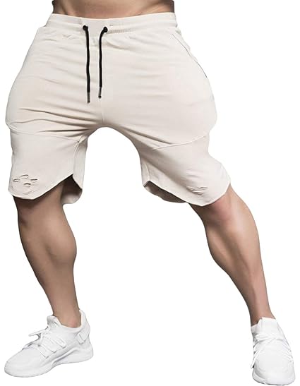 athletic fit khaki shorts