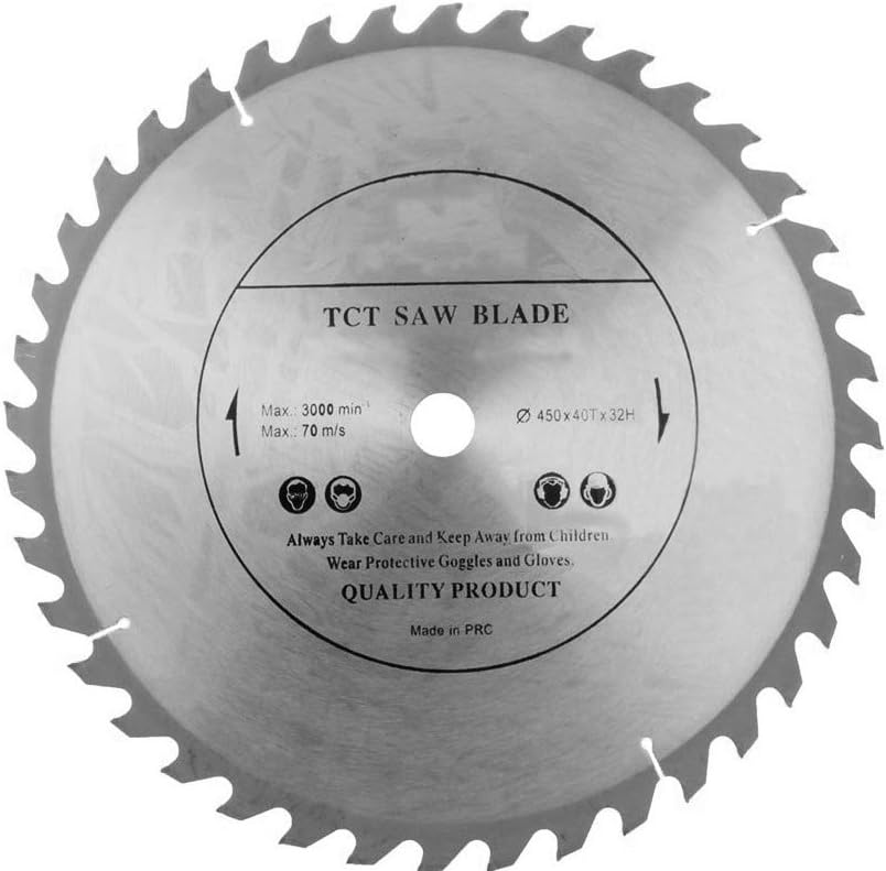 VOYTO Circular Saw Blade (Chop Saw) 450mm x 32mm x 30T for Wood Cutting discs Circular