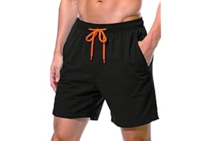 BLATIAL Mens Swim Trunks 7" Quick Dry Swim Shorts Swimsuit Swimming Trunks Swimwear with Pockets