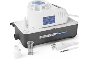 Aquastrong 115V 70 GPH HVAC Condensate Pump,Automatic Safety Switch,AC Condensate Removal for Air Conditioner, Furnace,Dehumidifier, 3.3' Power Cord