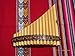 Pan Flute 15 Pipes Tunable Natural Bamboo From Peru Case Included (Beige)