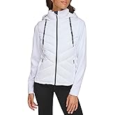 Tommy Hilfiger Women's Hybrid Hooded Puffer Jacket with Thumbholes