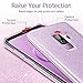 ESR Makeup Glitter Case Compatible for The Samsung Galaxy S9+ Plus, Glitter Sparkle Bling Case Protective Cover [Three Layer][Supports Wireless Charging] for Galaxy S9+ Plus, Purple(Released in 2018)
