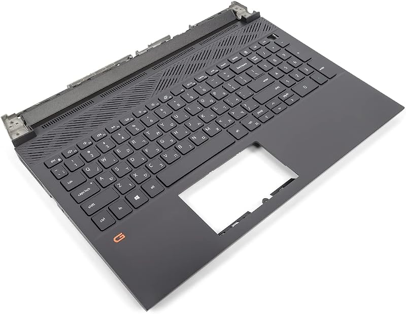 Dell G15 5520 5521 5525 Dark Shadow Palmrest HEBREW Backlit Keyboard Renewed
