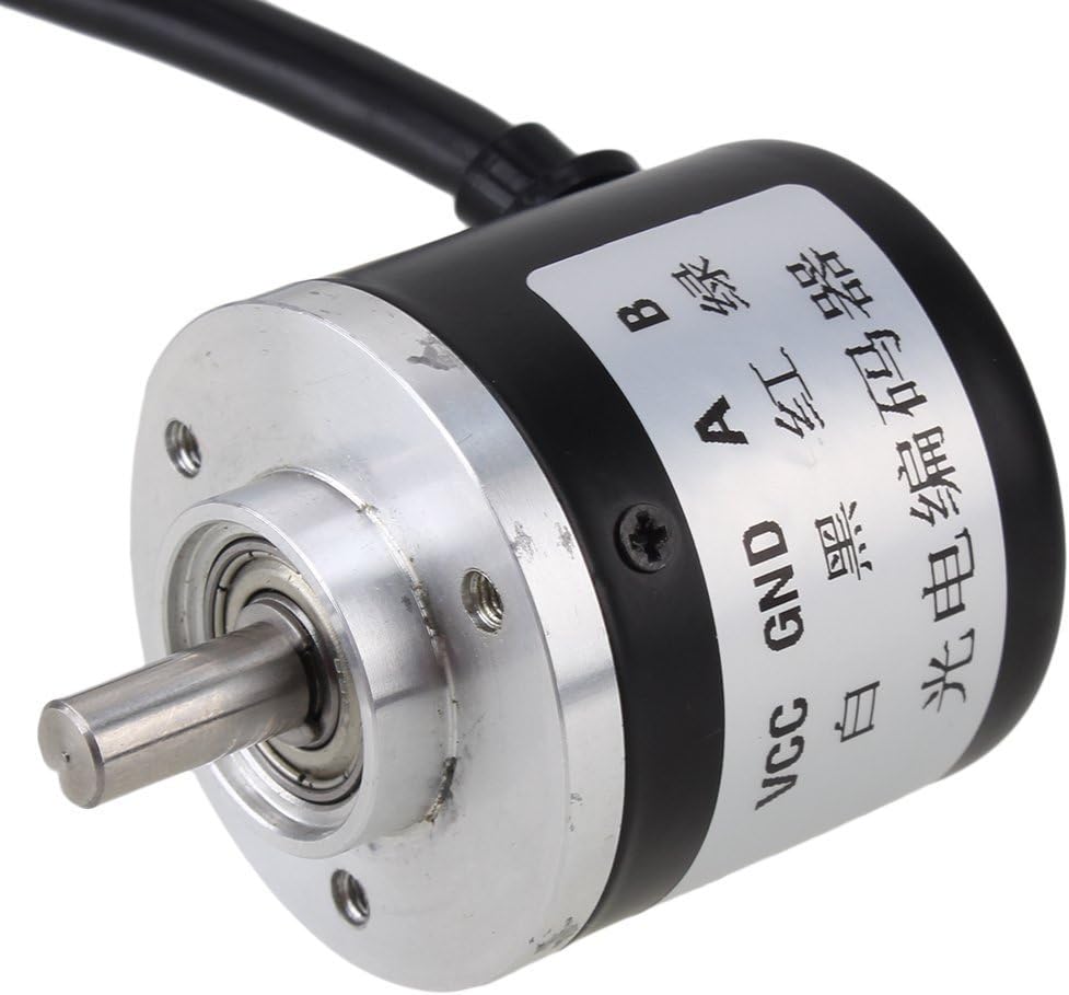 thumbnail interactive-video image 1 of Encoder 600 P/R Incremental Rotary Encoder, 5V-24V AB 2 Phase, 6mm Shaft 1 of 6