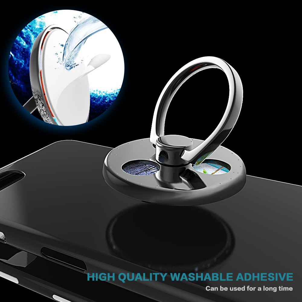 Spinner Ring Stands Gip with Hand Fidget Spinner Knob Portion Function for Smart Cellphone Mount (Dark Grey)