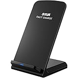 [Fast Wireless Charger],SSA Fast Wireless Charger QI Charging Stand for Samsung Galaxy S6 Edge Plus S7 S7 Edge Note 5 and Other Qi-Enabled Devices (No AC Adapter)