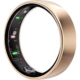 femometer Ring Air, Ultra-Thin Smart Ring(Size 9) | Sleep &amp; Fitness Tracker, Heart Rate, Blood Oxygen, Stress Tracking, Women's Health Insights, IP68 Waterproof, No Subscription