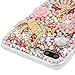 Mavis's Diary iPhone 7 Plus Case (5.5 inch) 3D Handmade Bling Crystal Diamond Shiny Sparkling Rhinestones Full Edge Protective Clear Hard PC Cover (Pink)