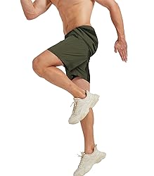 Surenow Men's Athletic Running Shorts Lightweight