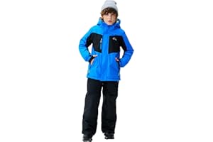 SMONTY Kids Ski Suit Girls Boys Snowsuits Winter Ski Jacket & Bib Pants Set Snowboard Waterproof Windproof Warm Coat