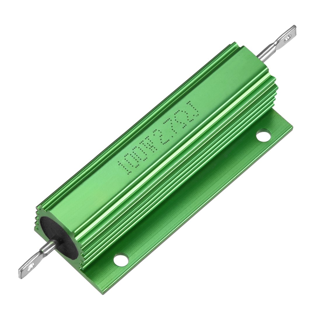 sourcingmap Aluminum Case Resistor 100W 2.7 Ohm Wirewound Green for LED Replacement Converter 100W 2.7RJ