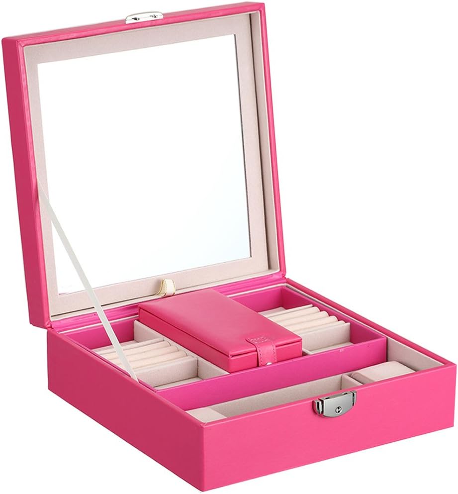 Amazon Isuperb ジュエリーボックス ボックス ジュエリー プリキュア アクセサリーケース 大容量 宝石箱 木製 ピアス ネックレス 収納 ローズ色 ジュエリー収納 オンライン通販 Amazon Isuperb ジュエリーボックス ボックス ジュエリー プリキュア アクセサリーケース 大容量 宝石箱 木製 ピアス ネックレス 収納 ローズ色 ジュエリー収納 オンライン通販