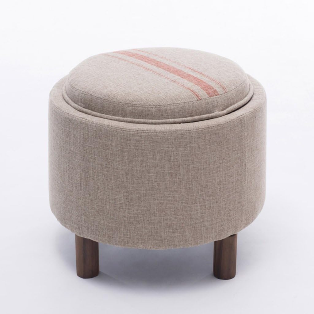 Taburete de sofá de almacenamiento de madera sólida taburete de la mesa