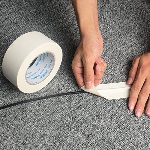 Gaffer Tape, Atemto Stage Tape 2inch×30yards White Professional Non reflective Heavy Duty Gaffer's Tape Replacement for Duct Tape