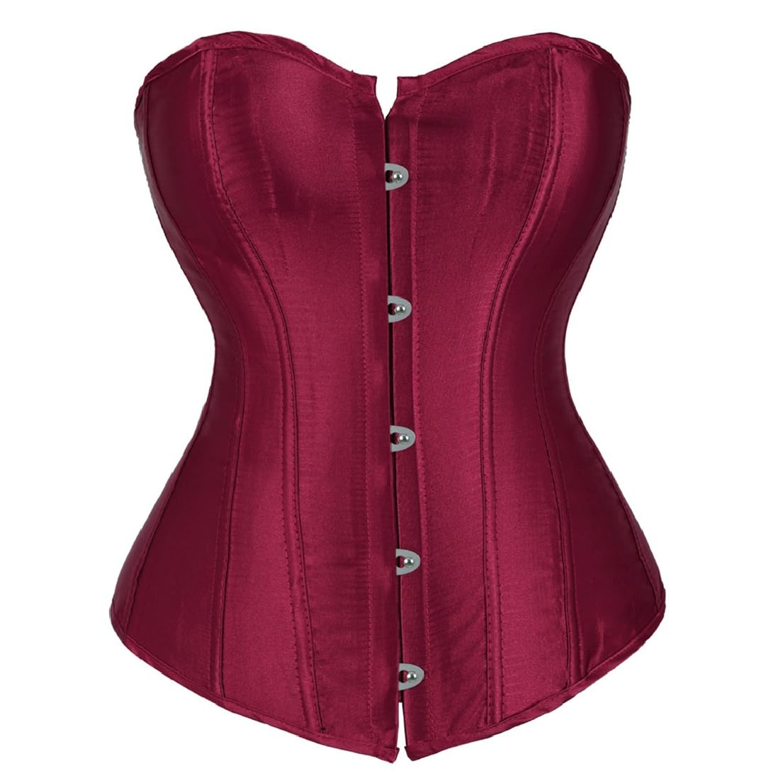 Photo 1 of frawirshau Corsets for Women Plus Size Wine Red Corset Sexy Bustier Corset Top Lingerie L