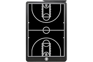GORSP Basketball Coaching Board, 16 Inch LCD Coach Clipboard, Basketball Marker Training Equipment Accessories with Pen